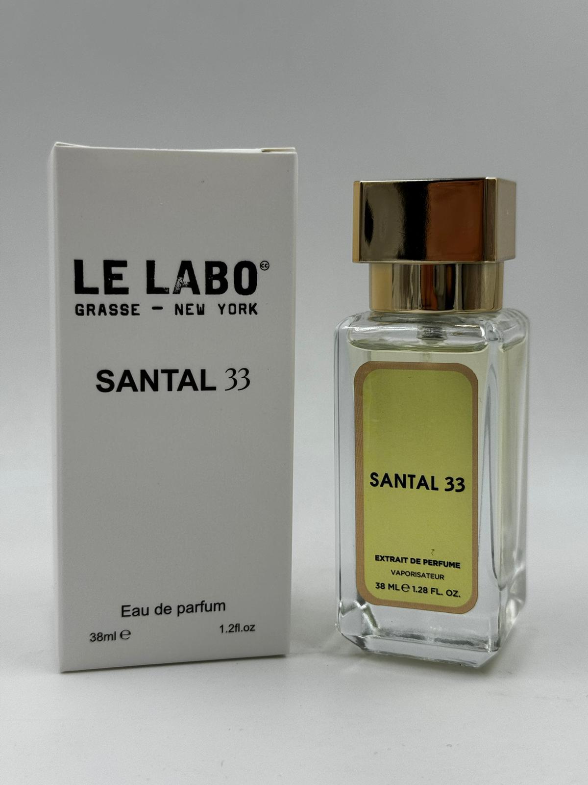 Mini Unisex Parfüm EDP 38 ML Le Labo Santal 33 Duty Free