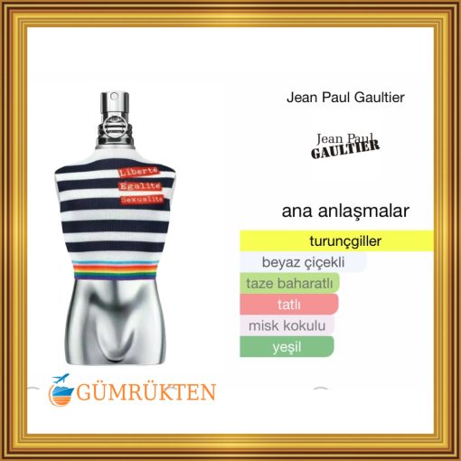 Jean Paul Gaultier Liberté Egalité Sexualité EDT 125 ML Erkek Parfüm - Görsel 2