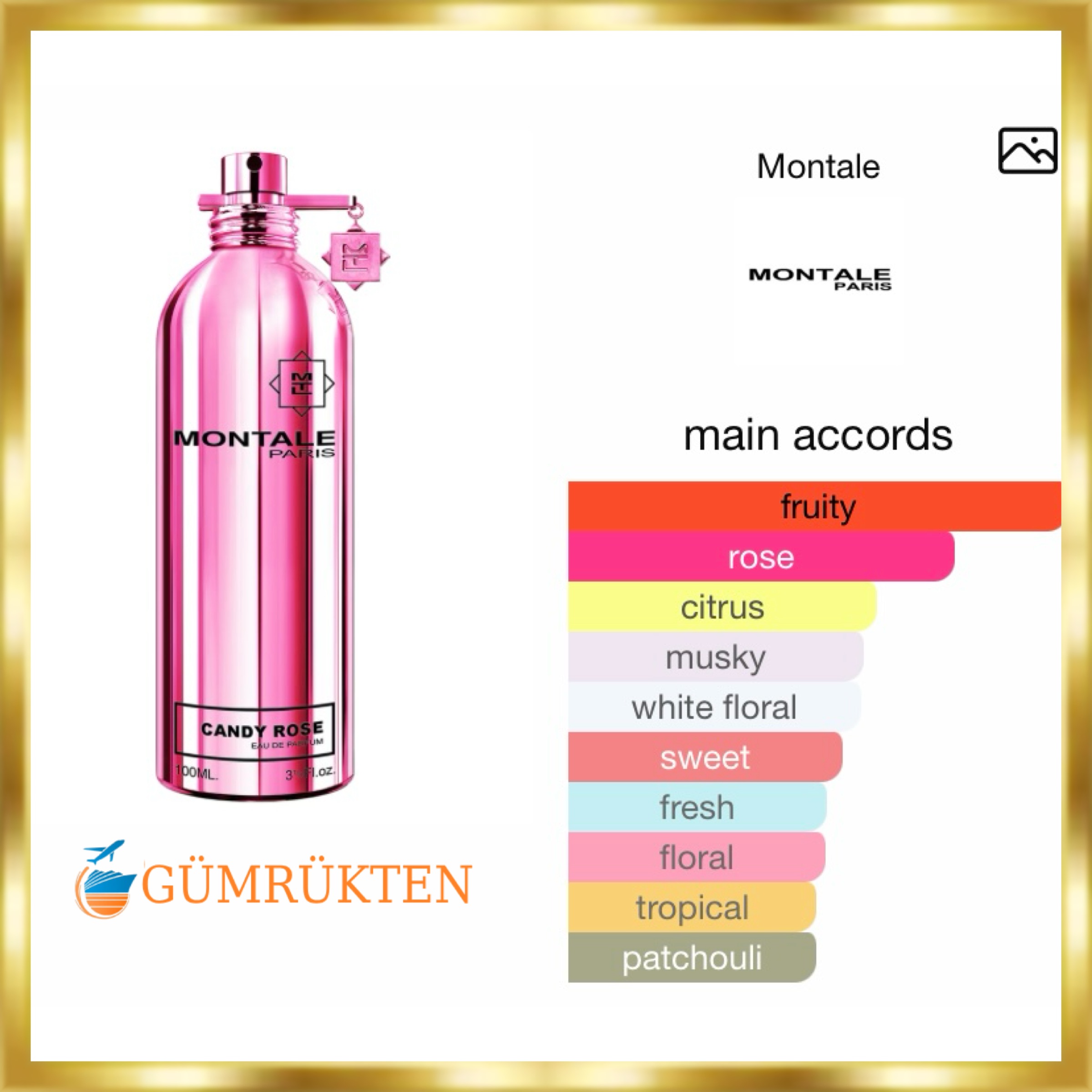 Montale Paris Candy Rose EDP 100 ML Kadın Parfüm - Görsel 2