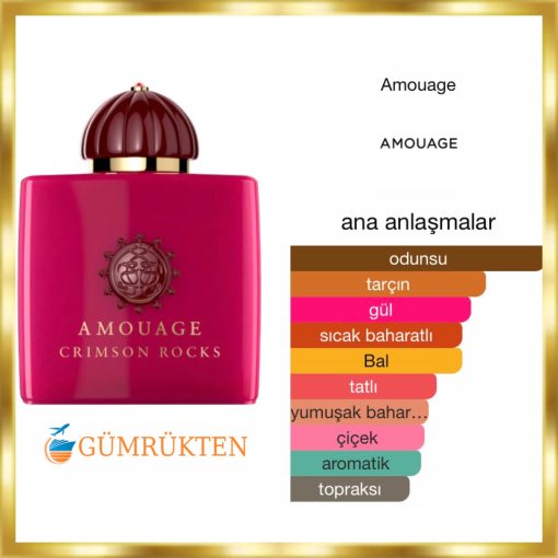 Amouage Crımson Rock EDP 100 ML Kadın Parfüm - Görsel 2