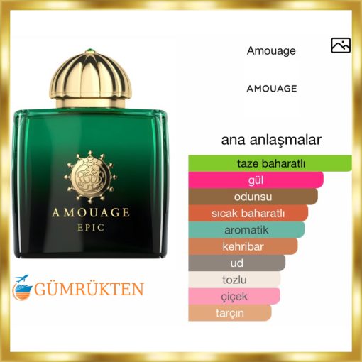 Amouage Epic EDP 100 ML Kadın Parfüm - Görsel 2
