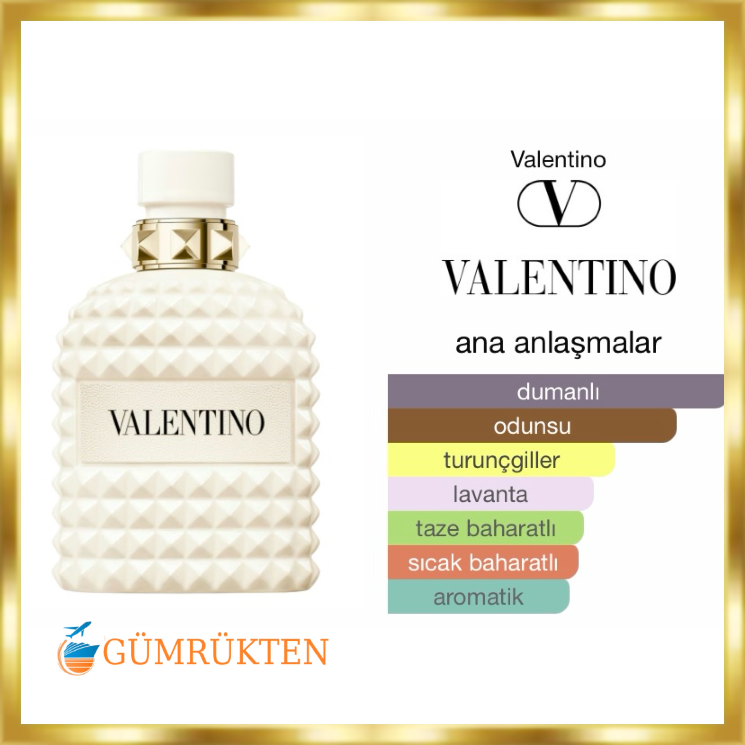Valentino Uomo Born In Roma Ivory EDP 100 ML Erkek Parfüm - Görsel 2