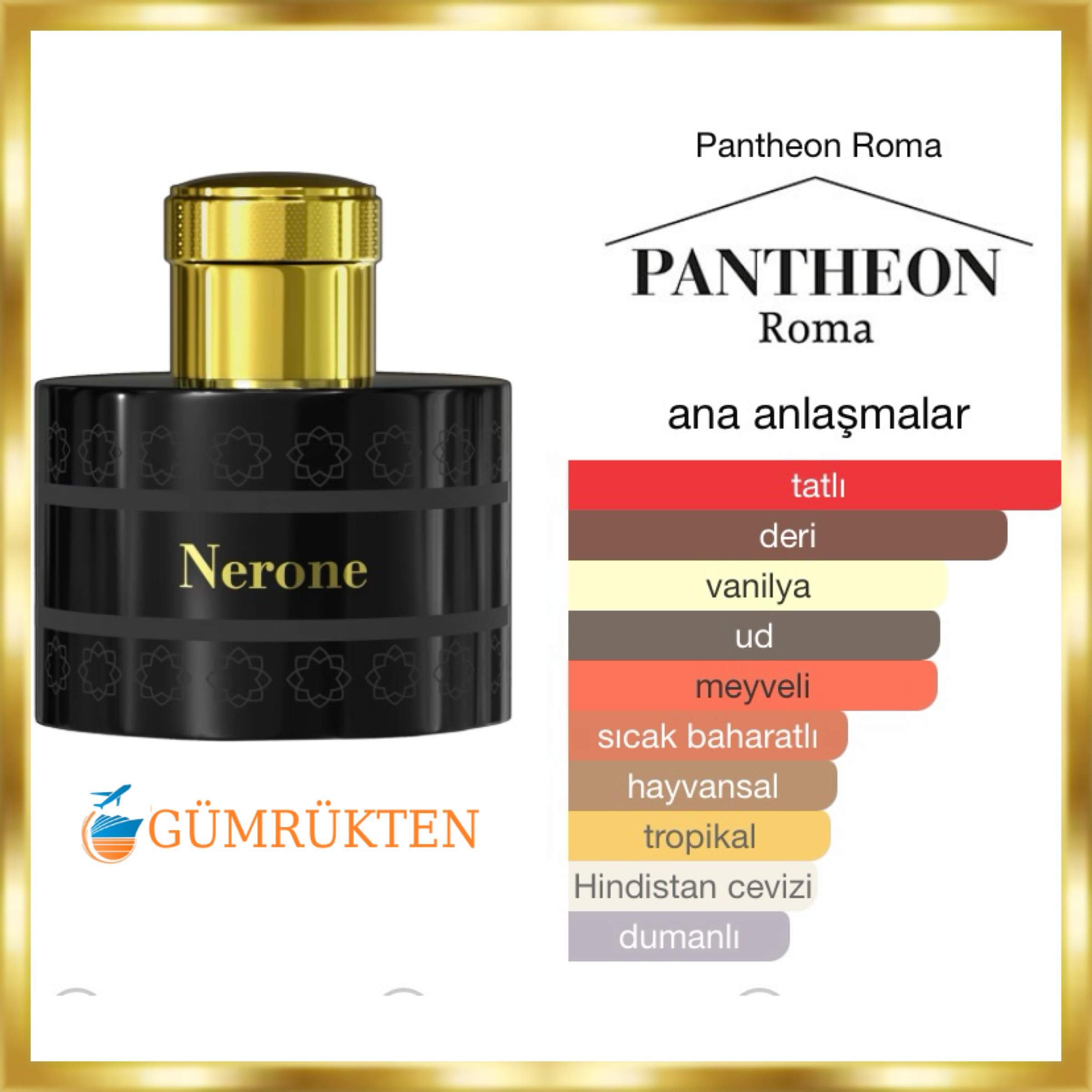 Pantheon Roma Nerone EDP 100 ML Unisex Parfüm - Görsel 2