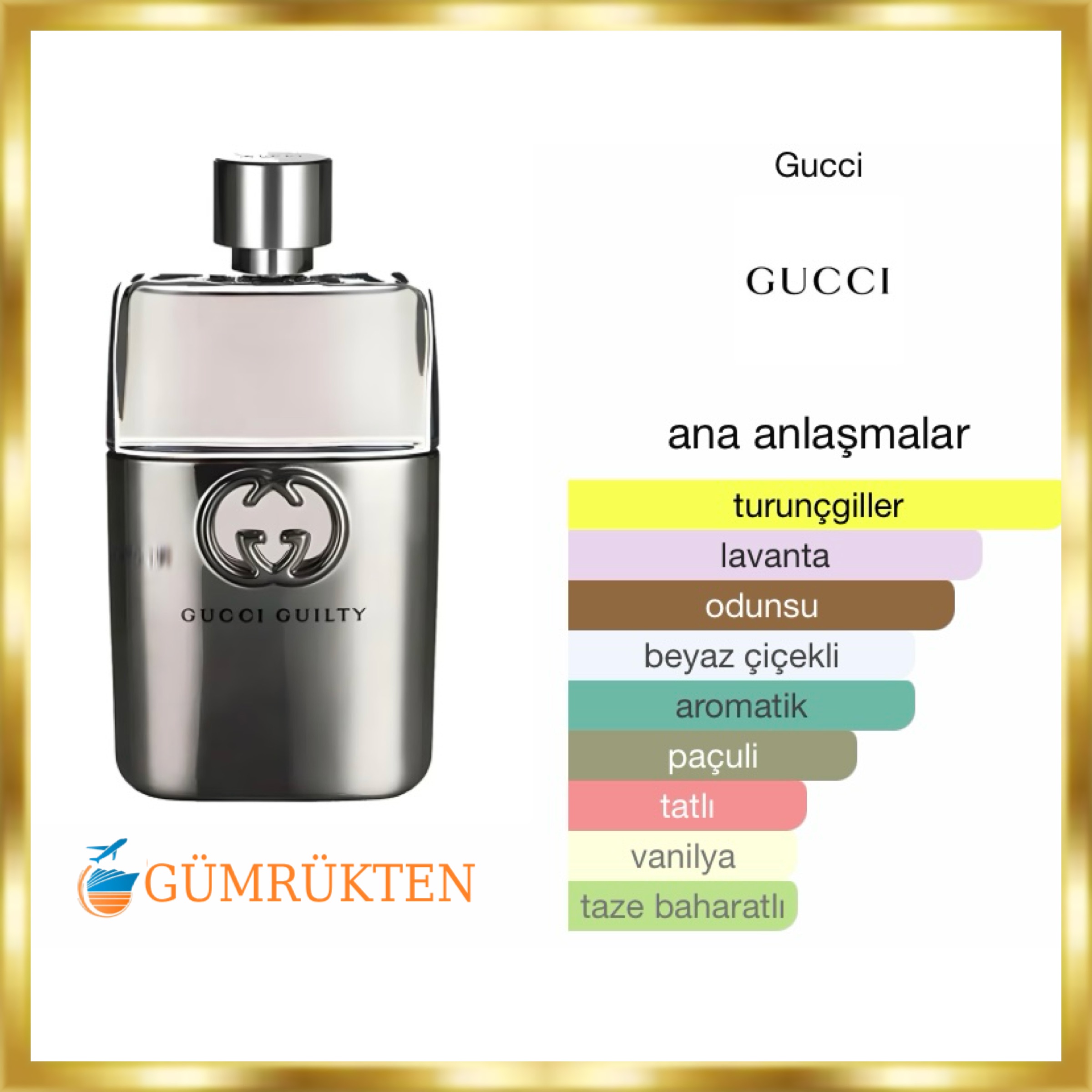Gucci Guilty Pour Homme EDT 100 ML Erkek Parfüm - Görsel 2
