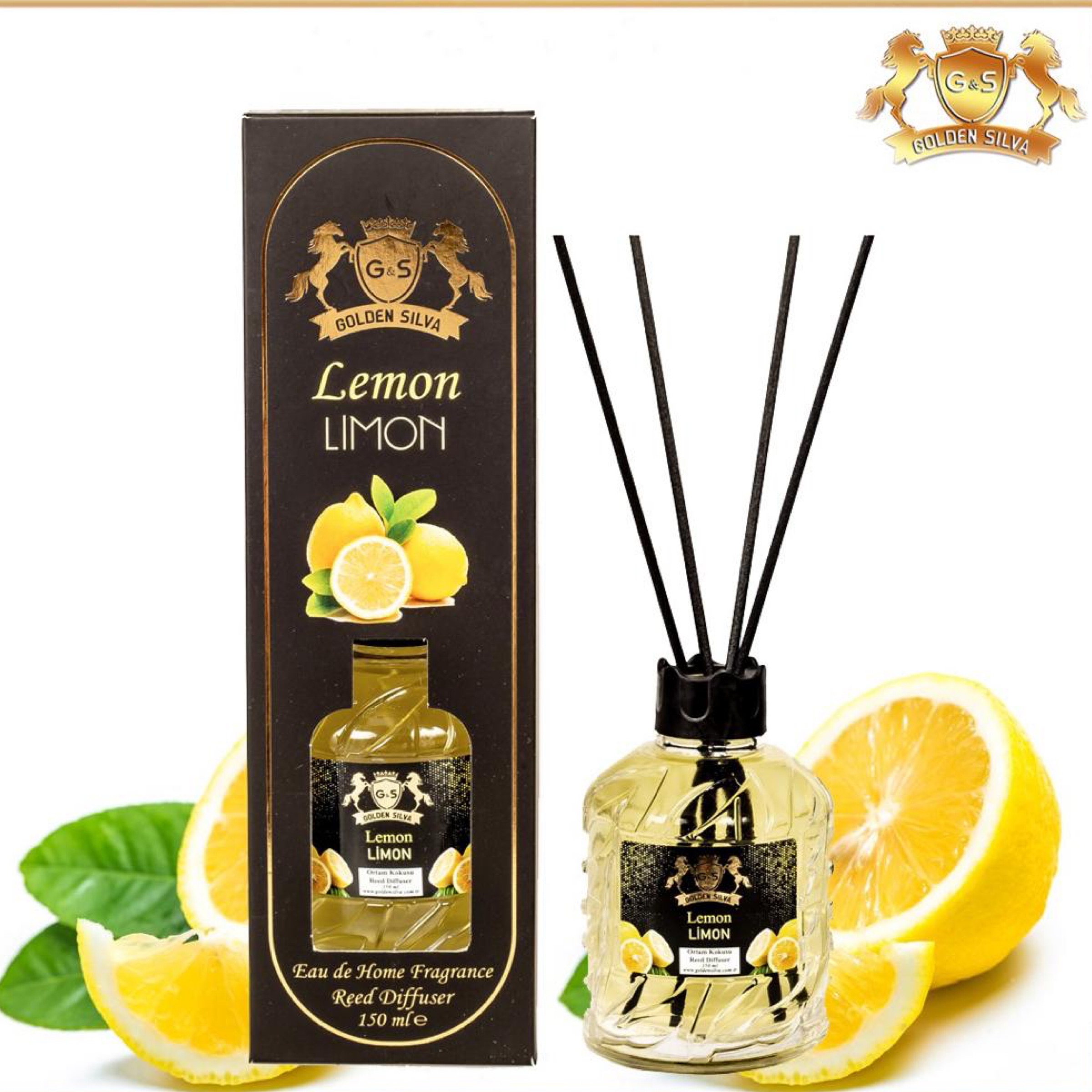 Golden Silva Lemon Bambu Çubuklu Oda Kokusu 150ML