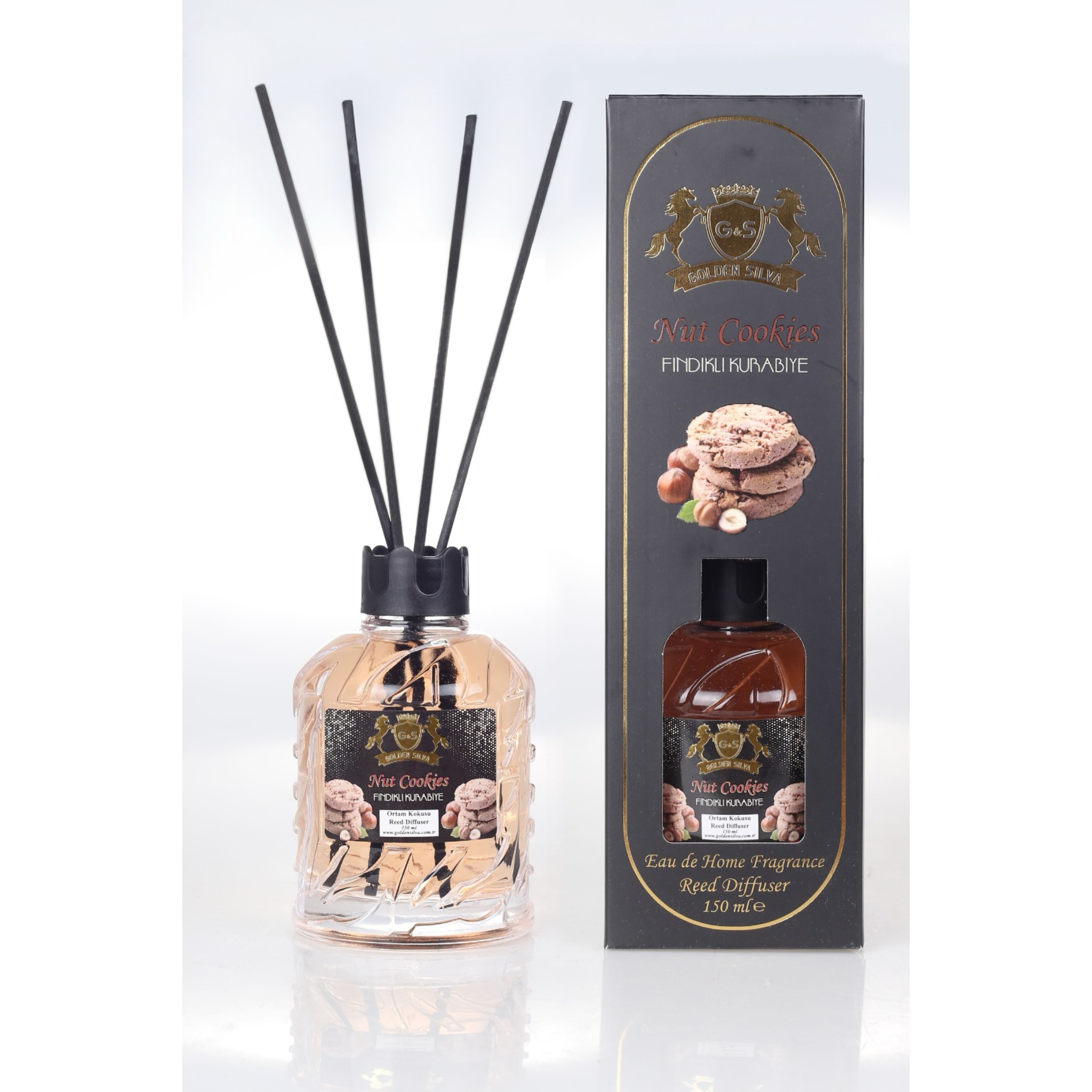 Golden Silva Nut Cookies Bambu Çubuklu Oda Kokusu 150ML
