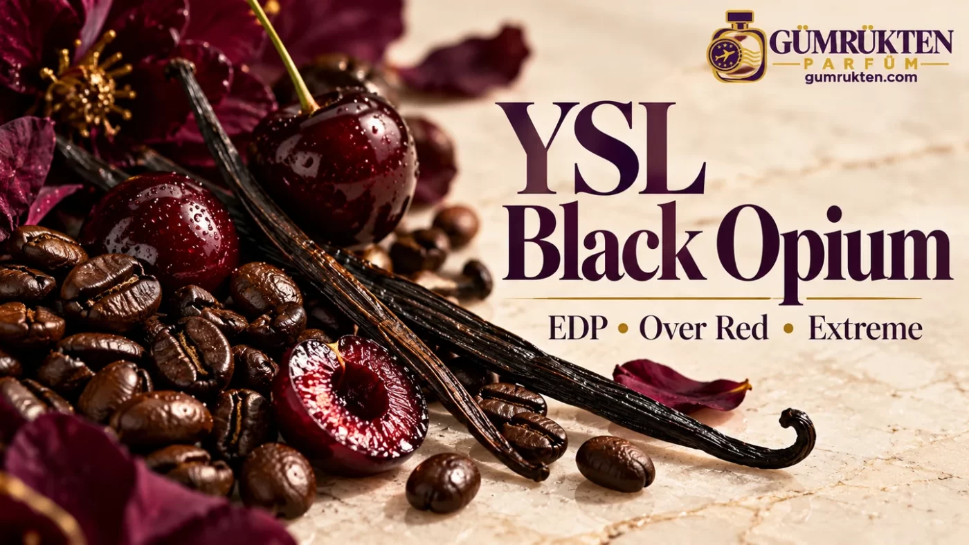 Kahve çekirdekleri, kiraz ve vanilyayla Black Opium rehberi