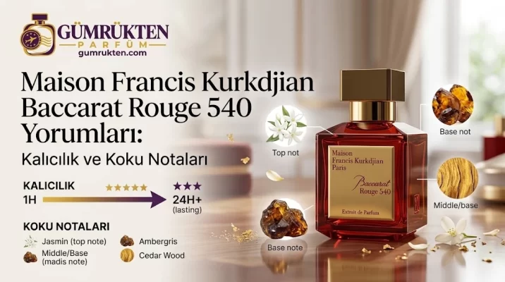 Maison Francis Kurkdjian Baccarat Rouge 540 Yorumları: Kalıcılık ve Koku Notaları