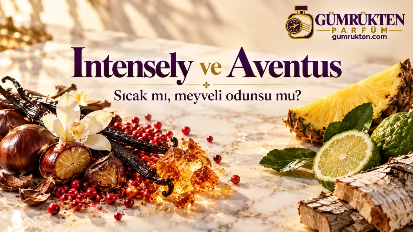 Vanilya, kestane, ananas ve odunsu dokularla Intensely ve Aventus karşılaştırması
