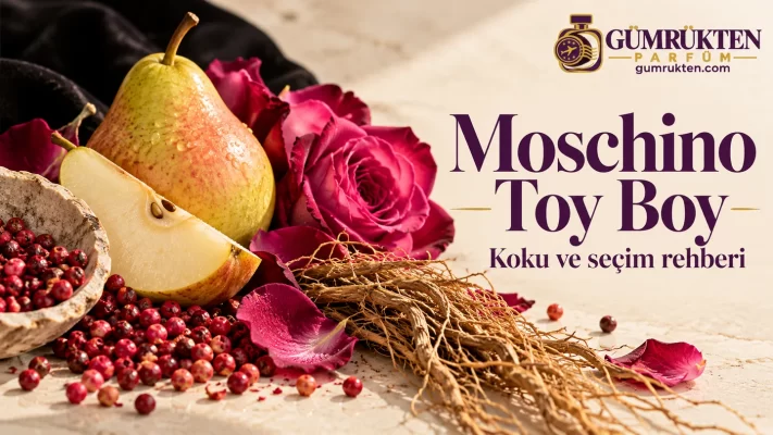 Gül, armut ve baharatlarla Moschino Toy Boy kapağı