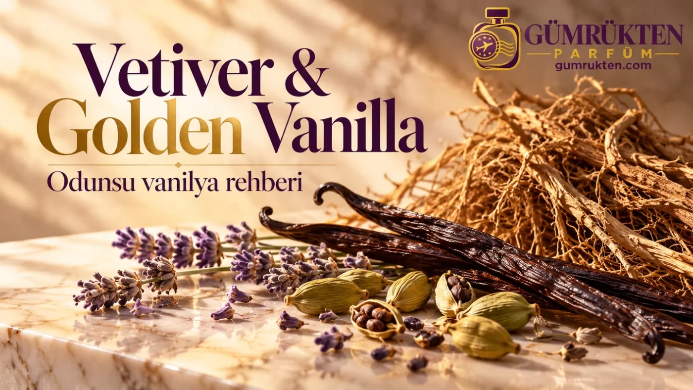 Vetiver kökleri, vanilya, kakule ve lavantayla Vetiver & Golden Vanilla kapağı
